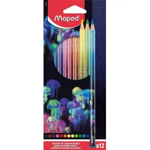 Цветные карандаши Maped Deepsea 12 шт — набор из 12 цветов