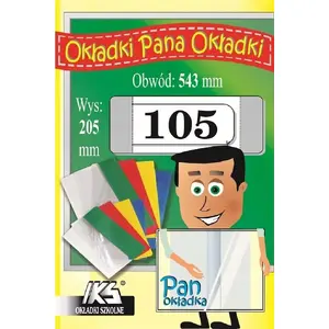Book Cover IKS model OK 105 for book height 205 mm and spine circumference 543 mm, pack size p25, price per piece