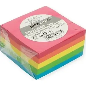 Office sticky notes Protos 75x75 mm pad, 400 sheets, mixed colors