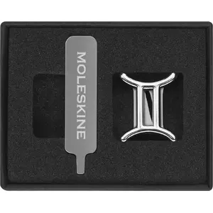 Pin badge Moleskine twins silver — Moleskine MS-855258