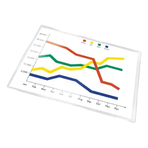Document pockets Q-Connect A4 transparent, 305×220 mm, pack of 5