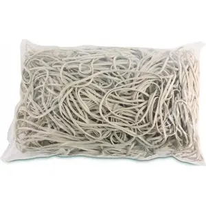 Rezītes Office Products, diametrs 120 mm, platums 1,5×2 mm, 60% gumija, 1000 g iepakojums, baltas