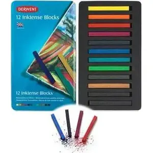 Inktense Blocks artist ink blocks Artequipment DERWENT INKTENSE BLOCK 12 colors
