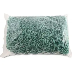 Rubber bands office products, diameter 60 mm, cross-section 1.5×1.5 mm, 60% rubber, 1000 g pack, green