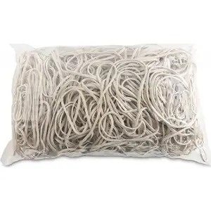 Elastic Bands Office Products, diameter 80 mm, cross-section 1.5×3 mm, 60% rubber, 1000 g, white