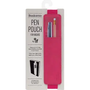 Book holder for pen IF Bookaroo, pink — clip-on book pen holder