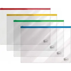 Forofis strung binder A4 sleeve 0.14 mm PVC, model 91136, mixed colors