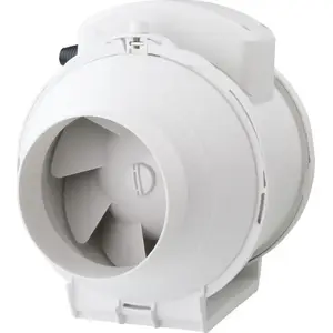 Kanāla ventilators airRoxy aRil 100 — aksiālā ventilācija 100 mm gaisa vadam