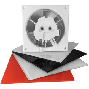 Sienas/pliķes mājas ventilators airRoxy dRim FI 100 HS BB ar mitruma sensoru un lodīšu gultni