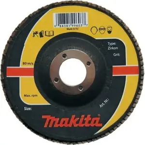 Круг лепестковый Makita 125 мм, зерно цирконий P80