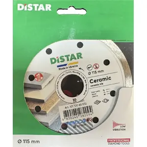 Алмазный режущий диск Distar 1A1R 115 Ceramic — Distar 115 мм для керамики