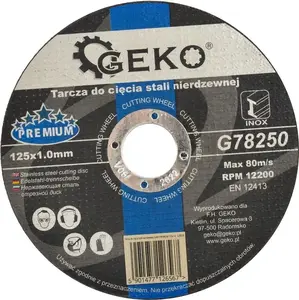 Griešanas discs nerūsējošajam tēraudam GEKO G78250 125 mm x 1,0 mm