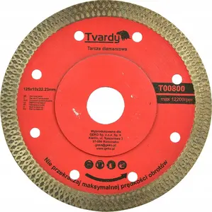 Diamond Cutting Disc Tvardy 125×10×22.23 mm for Porcelain Tiles, Universal, Model T00800