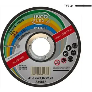 Cutting Disc / Techniflex M415 125 x 1.6 mm — universal for metal, PVC, concrete