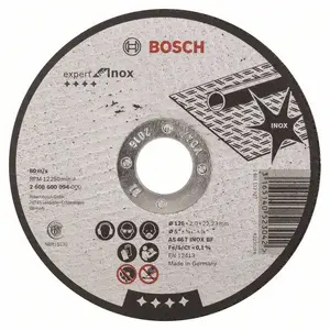 Диск отрезной Bosch 2 608 600 094, диаметр 125 мм, для угловой шлифмашины, 1 шт