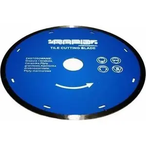 Diamond Cutting Disc MAR-POL M08717 250×1.6×25.4 mm — full rim for stone and concrete