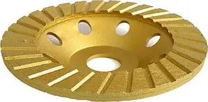 Diamond Grinding Disc Silver 115 mm Turbo, 5 mm Segment Height, model 10314