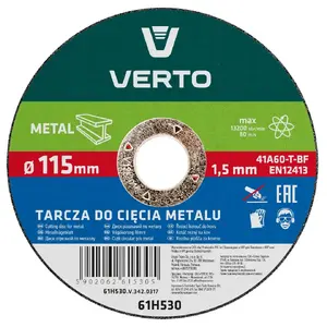 Angle grinder accessory Verto 61H530 — accessory, weight 32 g, pack 1 pc