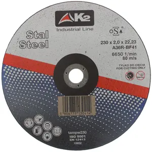 Griešanas disks Korund tampw230 230×2,0 mm pastiprinātām virsmām