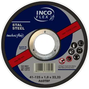 Griešanas ritenis tēraudam Inco Flex M41 125x3,2x22,23 mm