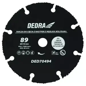 Аксессуар для угловой шлифмашины Dedra DED70494 — диаметр диска 8,9 см, упаковка 1 шт.