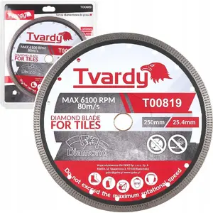 Diamond Cutting Disc for Porcelain Gres Tvardy 250×10×25.4/22.23 mm (25)