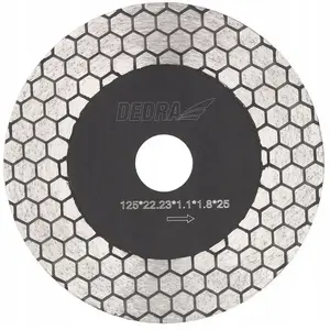 Dimanta griešanas disks 125 mm ATLAS 125 mm griešanai un slīpēšanai, segmentēta mala
