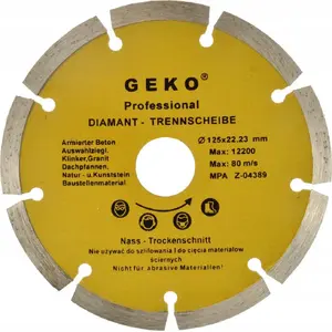 Диск алмазный GEKO 125 мм сегментный, PROFI, упаковка 100 шт.