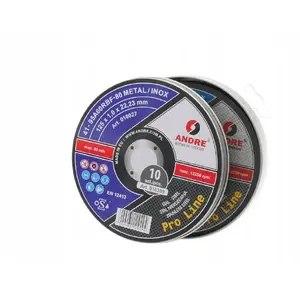 Круг отрезной для металла Andre 125 x 1,0 мм Metal/Inox PRO LINE 95A60RBF — упаковка 10 шт.