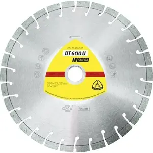 Dimanta segmentu disks KLINGSPOR DT600U 350 mm × 3,0 mm × 25,4 mm — armēts betons