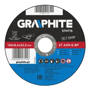 Angle grinder accessory GRAPHITE 57H715 — weight 174 g, pack 1 pc