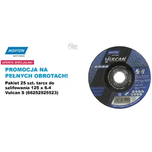 Круг шлифовальный NORTON Vulcan 125 мм x 6,4 мм A30S для металла, упак. 25 шт.