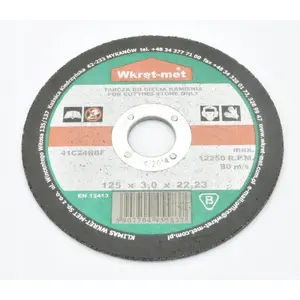 Cutting Disc for Stone Klimas TCK-12530, 125 mm, corundum abrasive