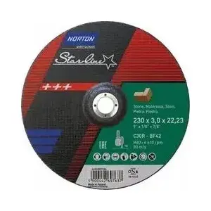 Cutting disc Norton Clipper C30R 230×3.0×22.23 mm T42 (NOR‑Star line)