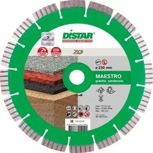 Алмазный отрезной диск Distar 125 x 2,2/1,3 x 12 x 22,23 Maestro H12 для шлифмашины