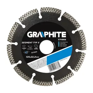 Алмазный сегментный отрезной диск GRAPHITE 230 x 22,2 мм 57H868