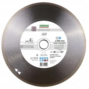 Dimanta griešanas disks MILWAUKEE cietai keramikai 350 x 2.2 x 10 x 32