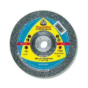 Grinding Disc KLINGSPOR 45027A for Steel, 125×6×22 mm, Abrasive A24R/36