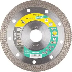 Алмазный диск для плитки Wolfcraft WF8329000, Ø 125 мм, посадка 22/10 мм, Pro Ceramic Turbo