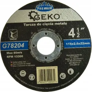 Круг отрезной для металла GEKO PREMIUM 115 x 2 мм Inox, 25 шт (G78204)