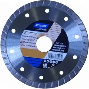 Diamond cutting disc Norton Clipper 115x22.2 mm continuous turbo for bricks (70184601278)
