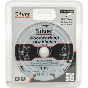 Отрезной диск Silver 125 мм, универсальный с твердосплавными напайками (Węglik Spiekany)