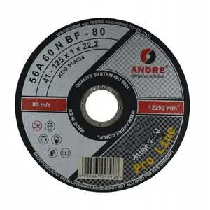 Cutting Disc for Metal Andre 125 x 1.0 mm Aluminium Pro Line 56A60RBF