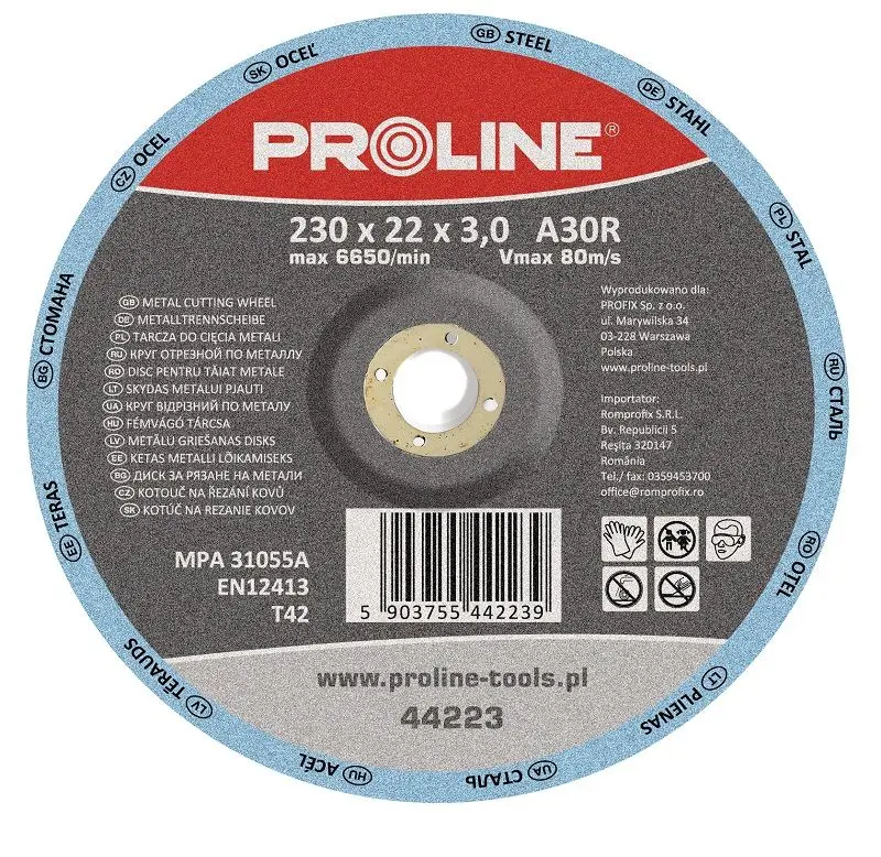 Leņķa slīpmašīnas piederums Proline 44212 —
