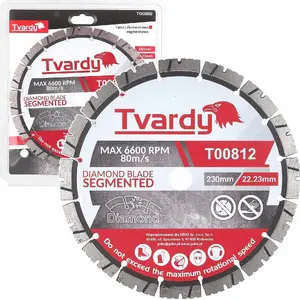 Diamond segment blade Tvardy 230×12×22.23 mm for cutting, 25 pieces