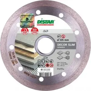Diamond Cutting Disc Distar 125×1.2×8×22.23 mm 1A1R Decor Slim