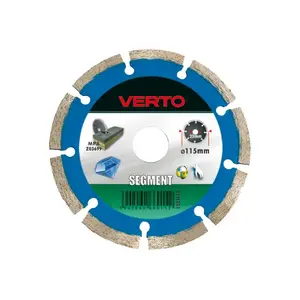 Dimanta segmenta zāģa disks Verto 230 x 22,2 mm - modelis 66023