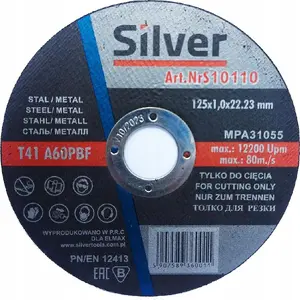 Cutting Disc for Metal Silver 125 x 1.0 x 22.2 mm EX10110