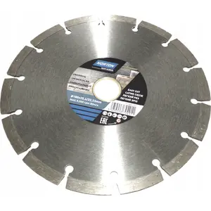 Алмазный отрезной диск Norton Clipper 180x25,4 мм сегментный стандартный Universal (MPN 70184601272)