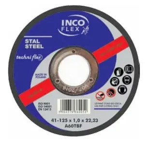 Griešanas disks Inco Flex M41-400-4.0-32A24R — plakans A24RBF, 400×4×32 mm